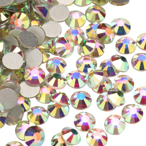 jollin Kristalle Glue Fix Flatback Strass Glas Glitzerelementen Gem, Crystal AB, SS10 2880pcs von Jollin