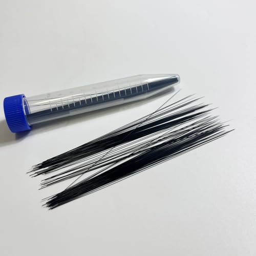 300 Stück 9,4 cm schwarze simulierte Tier-Schnurrhaare zum Basteln, Nadelfilzen, extra lange Basteltier-Schnurrhaare (schwarz, 9,4 cm) von JollyFree
