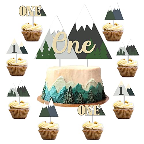 Ein Kuchenaufsatz zum ersten Geburtstag, Dekoration für den 1. Geburtstag Party-Dekoration, 25 Stück ein Happy Camper Kuchenaufsatz für Abenteuer, wartet auf den 1. Junge Mädchen Geburtstag Ein Kuchenaufsatz zum ersten Geburtstag, Dekoration für den 1. Geburtstag Party-Dekoration, 25 Stück ein Happy Camper Kuchenaufsatz für Abenteuer, wartet auf den 1. Junge Mädchen Geburtstag von Jollyboom
