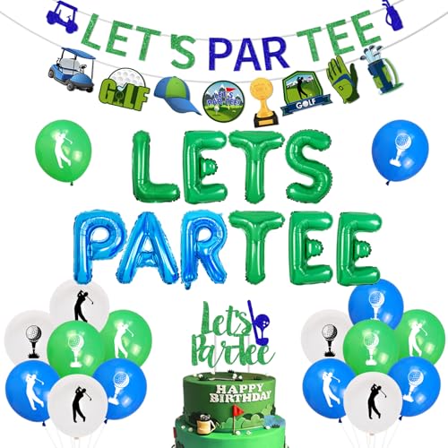 Golf Party Dekorationen, Lets Partee Ballon Banner Folienballon Golf Thema Ballons Kuchen Topper Golf Ballons für Jungen Männer Geburtstag Ruhestand Party Golf Sport Club Dekorationen Golf Party Dekorationen, Lets Partee Ballon Banner Folienballon Golf Thema Ballons Kuchen Topper Golf Ballons für Jungen Männer Geburtstag Ruhestand Party Golf Sport Club Dekorationen von Jollyboom