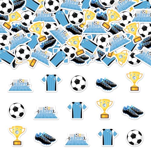 Jollyboom 200 Stück Fußball-Geburtstagskonfetti, Blau, Fußball-Geburtstagsparty-Dekorationen, Fußball-Thema, Papier, Tischdekoration, Tischdekorationen für Fußball, Sport, Thema, Geburtstagsparty, Jollyboom 200 Stück Fußball-Geburtstagskonfetti, Blau, Fußball-Geburtstagsparty-Dekorationen, Fußball-Thema, Papier, Tischdekoration, Tischdekorationen für Fußball, Sport, Thema, Geburtstagsparty, von Jollyboom