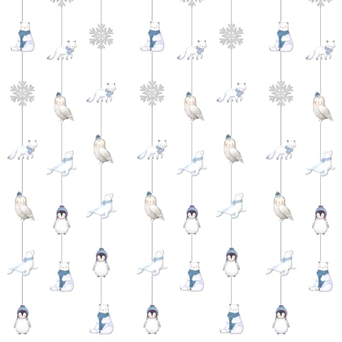 Jollyboom 8Pcs Arctic Polar Animal Hanging Decoration Winter Hanging Decoration Penguin Polar Bear Snowflake Arctic Fox Owl Seal Hanging Dots for Winter Birthday Baby Shower Party Jollyboom 8Pcs Arctic Polar Animal Hanging Decoration Winter Hanging Decoration Penguin Polar Bear Snowflake Arctic Fox Owl Seal Hanging Dots for Winter Birthday Baby Shower Party von Jollyboom