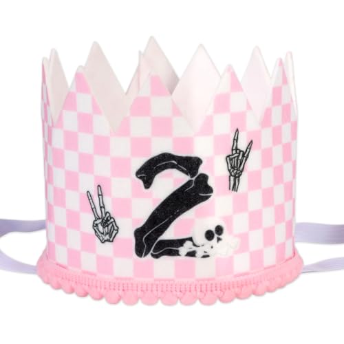 Jollyboom Bad Two The Bone Geburtstag Dekorationen Mädchen, Bad 2 The Bone Birthday Cone Hut Rosa Weiß Kariert Tiara Krone Hut für 2 Jahre alte Mädchen Musik Rock and Roll 2nd Party Supplies Jollyboom Bad Two The Bone Geburtstag Dekorationen Mädchen, Bad 2 The Bone Birthday Cone Hut Rosa Weiß Kariert Tiara Krone Hut für 2 Jahre alte Mädchen Musik Rock and Roll 2nd Party Supplies von Jollyboom