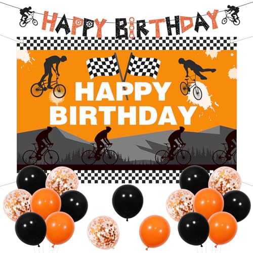 Jollyboom Fahrrad Geburtstag Deko, Happy Birthday Girlande Fahrrad, Dirt Bike Geburtstagsdeko Hintergrund Fahrrad Ballon für Junge Motocross Motorrad Geburtstagsdeko Jollyboom Fahrrad Geburtstag Deko, Happy Birthday Girlande Fahrrad, Dirt Bike Geburtstagsdeko Hintergrund Fahrrad Ballon für Junge Motocross Motorrad Geburtstagsdeko von Jollyboom