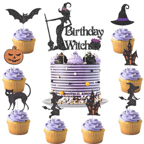 Jollyboom Hexe Geburtstag Dekorationen Kuchen Topper Geburtstag Hexe Kuchen Topper Geist Fledermaus Katze Kürbis Magie Thema Cupcake Toppers für Mädchen Frauen Hexen Halloween Herbst Geburtstag Party Jollyboom Hexe Geburtstag Dekorationen Kuchen Topper Geburtstag Hexe Kuchen Topper Geist Fledermaus Katze Kürbis Magie Thema Cupcake Toppers für Mädchen Frauen Hexen Halloween Herbst Geburtstag Party von Jollyboom