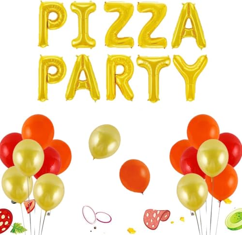 Pizza-Party-Dekorationen Pizza-Party-Zeit für Geburtstagsfeier-Babyparty-Dekoration Pizza-Party-Dekorationen Pizza-Party-Zeit für Geburtstagsfeier-Babyparty-Dekoration von Jollyboom