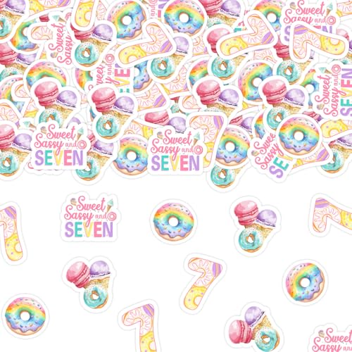 Jollyboom Sweet Sassy and Seven Birthday Decorations Girls, 200pcs Donut Ice Cream 7th Birthday Decorations Confetti Table for 7 Year Old Girl Bday Party Jollyboom Sweet Sassy and Seven Birthday Decorations Girls, 200pcs Donut Ice Cream 7th Birthday Decorations Confetti Table for 7 Year Old Girl Bday Party von Jollyboom