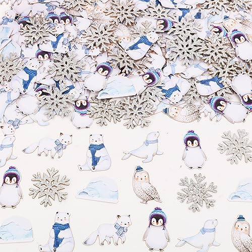 Winter Arctic Polar Tiere Konfetti, 200 Stück arktische Tiere Tischdekoration Konfetti für Jungen Mädchen, doppelseitiger Druck Polartiere Konfetti für Wild One Baby Shower Winter Onederland Winter Arctic Polar Tiere Konfetti, 200 Stück arktische Tiere Tischdekoration Konfetti für Jungen Mädchen, doppelseitiger Druck Polartiere Konfetti für Wild One Baby Shower Winter Onederland von Jollyboom