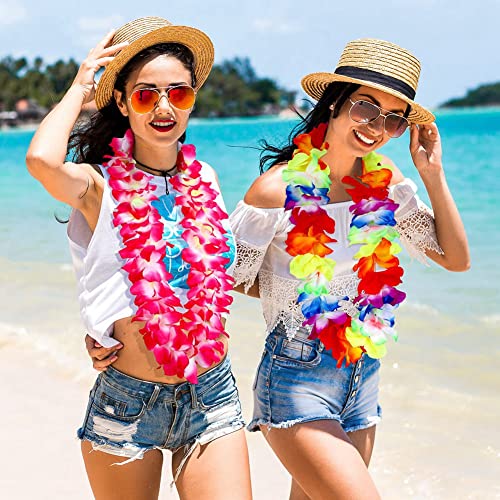 Jolsaawie 6-Teilige Hawaiianische Leis-Halskette, Hawaiianische Blumen-Leinen, Hawaiianische Girlande, Luau-Partyzubehör und Sommerparty-Dekorationen Jolsaawie 6-Teilige Hawaiianische Leis-Halskette, Hawaiianische Blumen-Leinen, Hawaiianische Girlande, Luau-Partyzubehör und Sommerparty-Dekorationen von Jolsaawie