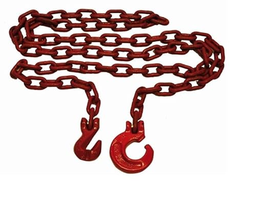 Joma-Tech | Forstkette rund | Gliedstärke: 8 mm | Länge: 2 m | mit Schling- u. Parallelhaken | Rückekette für Forstarbeiten & Holzrückung | Rot Joma-Tech | Forstkette rund | Gliedstärke: 8 mm | Länge: 2 m | mit Schling- u. Parallelhaken | Rückekette für Forstarbeiten & Holzrückung | Rot von Joma-Tech