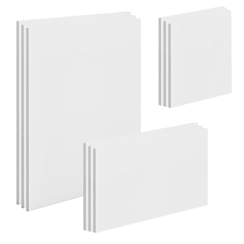 Jomdjmskes 9 Stück Leinwand zum Bemalen, 100% Baumwolle Bespannte Keilrahmen Leinwände, Malen Canvas Painting, Weiße Künstler Canvas Panel, 3 mm Starkem Malkarton Geeignet für Acryl und Öl Malerei Jomdjmskes 9 Stück Leinwand zum Bemalen, 100% Baumwolle Bespannte Keilrahmen Leinwände, Malen Canvas Painting, Weiße Künstler Canvas Panel, 3 mm Starkem Malkarton Geeignet für Acryl und Öl Malerei von Jomdjmskes