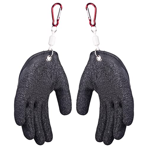 Jomewory Angelhandschuhe Jagdhandschuh, Wasserdicht rutschfeste Fischer Schützen Hand Handschuhe, mit Magnetverschluss - Verhindern von Durchstich-Kratzern, Fisch Reinigungshandschuhe (1 Paar) von Jomewory