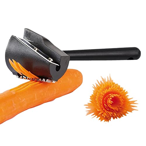 Jomewory Spiraltrichter Blumenroller,Kreativer Spiraltrichter Blumenroller | Spiraltrichter Blumenroller Karottenspirale Shred Slicer Wurzelgemüse Obst Slicer Sharpener Garnierwerkzeug von Jomewory