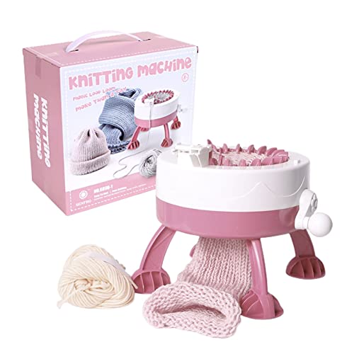 Jomewory Strickmaschine 22 Nadeln, Webmaschine Smart Manual Rotating Kit, Für Erwachsene Kinder Stricken Spielzeug Socken Mützen Schals - Geschenk 27X27X22,5 cm von Jomewory