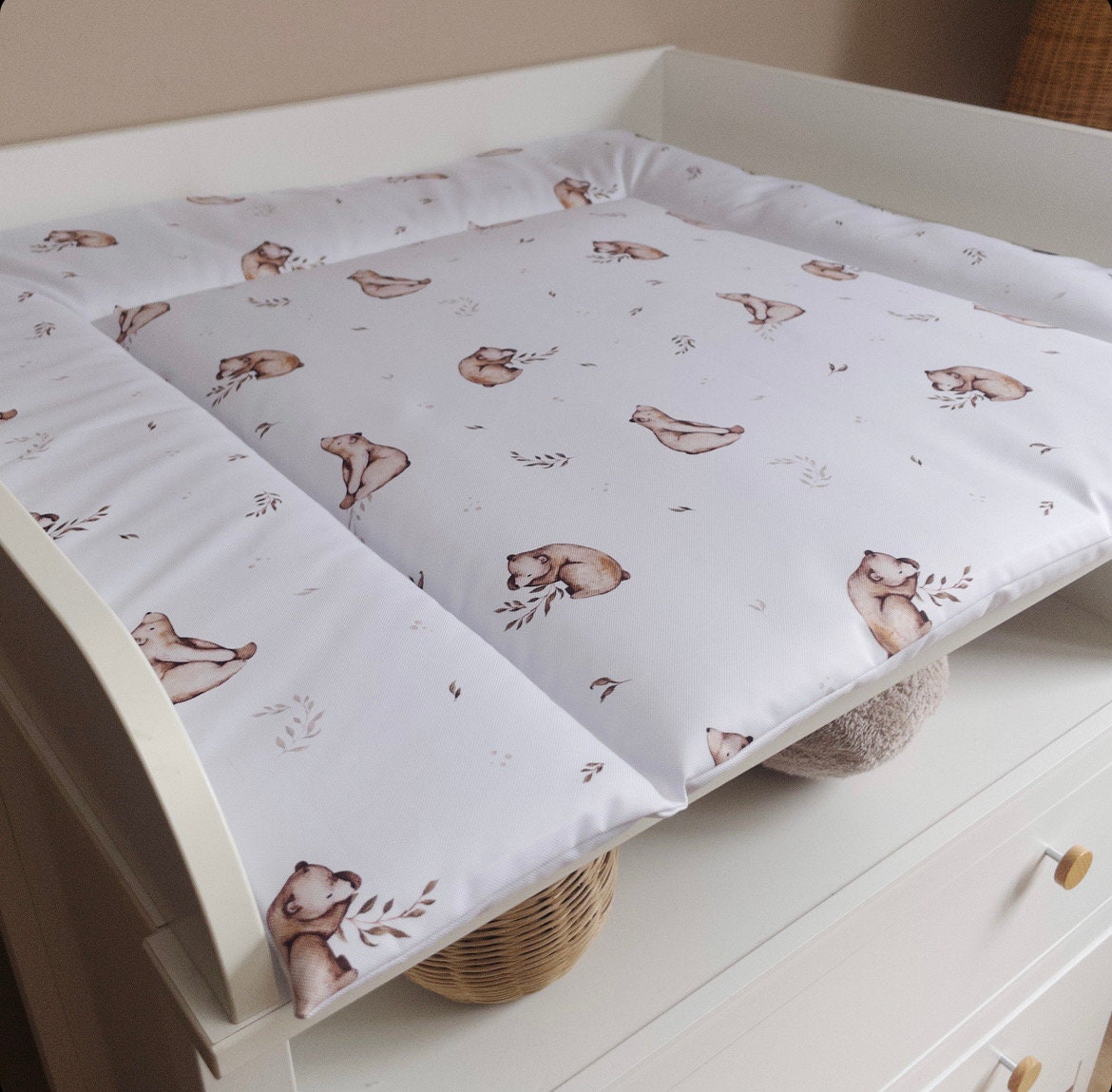 Wasserabweisende Wickelauflage Wickelunterlage Bär Zweige 80x75 77x75 75x75 78x78 cm/Nach Maß Individuelle Maße Wasserabweisende Wickelauflage Wickelunterlage Bär Zweige 80x75 77x75 75x75 78x78 cm/Nach Maß Individuelle Maße von JonaleeShop