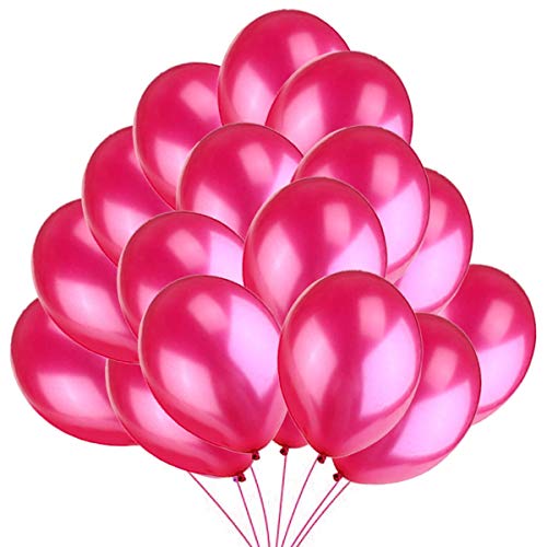50 Luftballons Fuchsia Ballons 36 cm Partyballon Deko 3,2g. Dekoration für Fuchsie Party, Geburtstag, Baby Shower, Baby Dusche von Jonami
