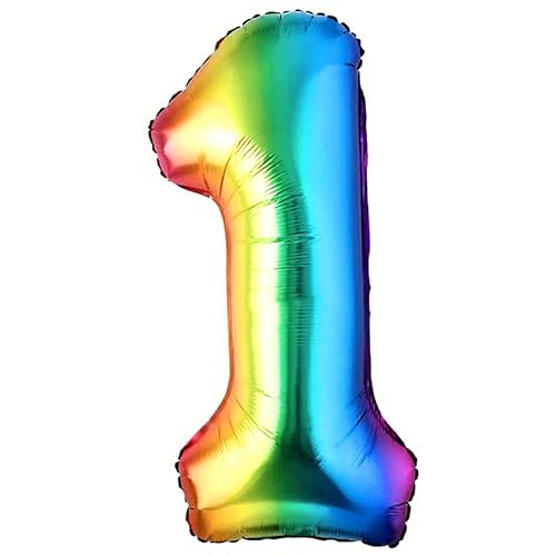 Luftballon 1. Geburtstag Zahl 1 Mehrfarbig Foil XXL Riesen Folienballon 100cm Geburtstagsdeko Ballon Zahl Deko zum Geburtstag. Fliegt mit Helium. Luftballon 1. Geburtstag Zahl 1 Mehrfarbig Foil XXL Riesen Folienballon 100cm Geburtstagsdeko Ballon Zahl Deko zum Geburtstag. Fliegt mit Helium. von Jonami