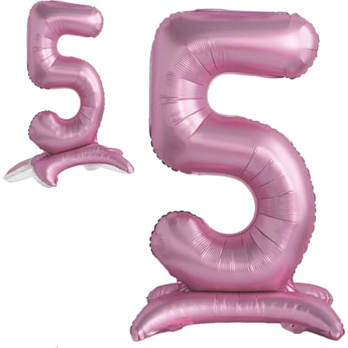 Luftballon 5. Geburtstag Zahl 5 Rosa Stehende XXL Riesen Folienballon 82cm Geburtstagsdeko Mädchen Ballon Zahl Deko zum Geburtstag. Luftballon 5. Geburtstag Zahl 5 Rosa Stehende XXL Riesen Folienballon 82cm Geburtstagsdeko Mädchen Ballon Zahl Deko zum Geburtstag. von Jonami