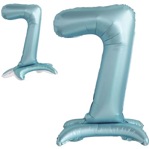Luftballon 7. Geburtstag Zahl 7 Hellblau Stehende XXL Riesen Folienballon 82cm Geburtstagsdeko Jungen Ballon Zahl Deko zum Geburtstag. Luftballon 7. Geburtstag Zahl 7 Hellblau Stehende XXL Riesen Folienballon 82cm Geburtstagsdeko Jungen Ballon Zahl Deko zum Geburtstag. von Jonami
