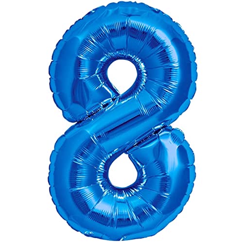Luftballon 8. Geburtstag Zahl 8 Blau XXL Riesen Folienballon 100cm Geburtstagsdeko Jungen Ballon Zahl Deko zum Geburtstag. Fliegt mit Helium. Luftballon 8. Geburtstag Zahl 8 Blau XXL Riesen Folienballon 100cm Geburtstagsdeko Jungen Ballon Zahl Deko zum Geburtstag. Fliegt mit Helium. von Jonami