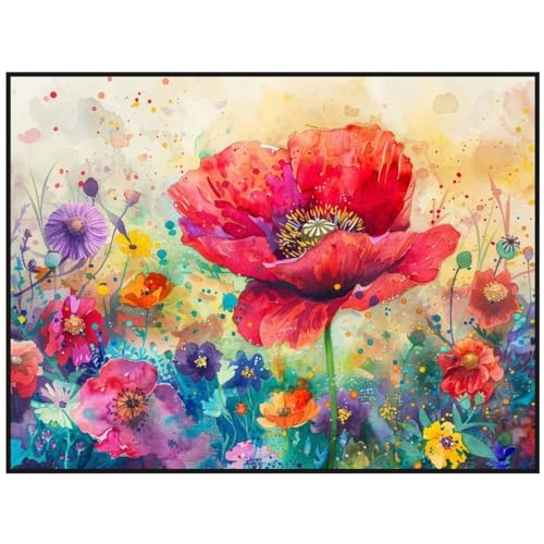 Diamond Painting Mohnblume Diamond Painting Erwachsene, 5D Diamant Painting Bilder Full Drill Diamond Painting Kinder, DIY Malen Nach Zahlen Diamant Malerei Stickerei Set für Wand Dekor 65x90 cm Y/499 Diamond Painting Mohnblume Diamond Painting Erwachsene, 5D Diamant Painting Bilder Full Drill Diamond Painting Kinder, DIY Malen Nach Zahlen Diamant Malerei Stickerei Set für Wand Dekor 65x90 cm Y/499 von Jonceen