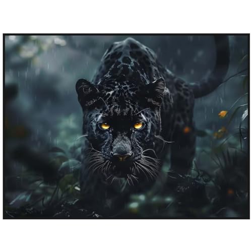 Diamond Painting Panther Tier 50x75 cm Malen Nach Zahlen Erwachsene Diamant Painting Bilder, Full Runde Steine Diamond Painting Kinder, DIY Bastelset Diamond Painting Set Crystal Art, Wand Dekor Y/870 Diamond Painting Panther Tier 50x75 cm Malen Nach Zahlen Erwachsene Diamant Painting Bilder, Full Runde Steine Diamond Painting Kinder, DIY Bastelset Diamond Painting Set Crystal Art, Wand Dekor Y/870 von Jonceen