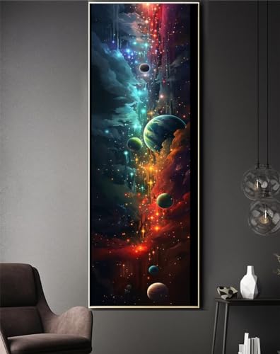Diamond Painting Universum Diamant Painting Builder Full Drill Diamond Painting Kinder 50x150cm Diamond Art diy Set Erwachsene Diamant Kunst Malerei Stickerei Set Kreuzstich Bilder für Wanddeko-y605 von Jonceen