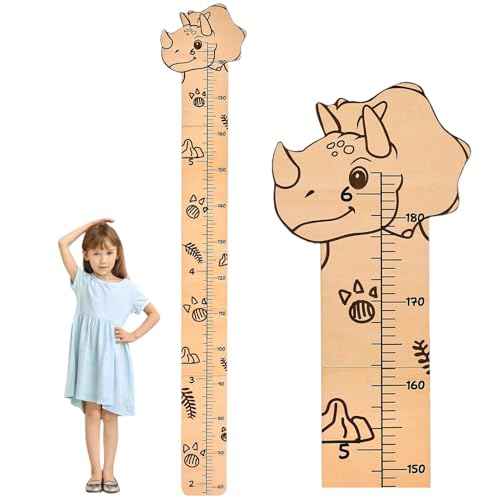 Jongyumo Kinder Messlatte aus PVC, Wandmontage Cartoon Tier Wachstumsmesslineal, Größenmesser Messlineal Kinder Höhe Diagramm Wandsticker Wand Dekoration für Baby & Kleinkinder Zimmer von Jongyumo