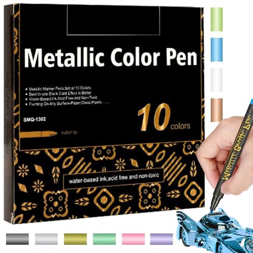 Jongyumo Malstifte - 10 Stück Deckfarben Marker,Weichspitzenschreiber mit gleichmäßiger Tinte für Kunst Zeichnen Basteln Reisen Zuhause Unterricht von Jongyumo