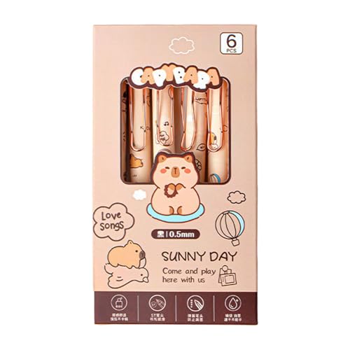 Jongyumo Tierstifte zum Schreiben, Cartoon Versenkbare Stifte, 0,5 mm tierversenkbare Stifte, 6x Retractable Fine Schnelltrocknen Schreiben Lesezeichen Set Cartoon School Supplies für Klassenzimmer Jongyumo Tierstifte zum Schreiben, Cartoon Versenkbare Stifte, 0,5 mm tierversenkbare Stifte, 6x Retractable Fine Schnelltrocknen Schreiben Lesezeichen Set Cartoon School Supplies für Klassenzimmer von Jongyumo