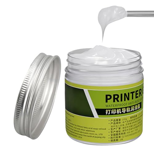 Silikon Schmierfett - 100g für Drucker, Plotter, Gravierer und Kopierer - Effiziente Schmierung, Reduziert Reibung - Passend für Kanzleien, Kleinbetriebe, Kunststudios Silikon Schmierfett - 100g für Drucker, Plotter, Gravierer und Kopierer - Effiziente Schmierung, Reduziert Reibung - Passend für Kanzleien, Kleinbetriebe, Kunststudios von Jongyumo