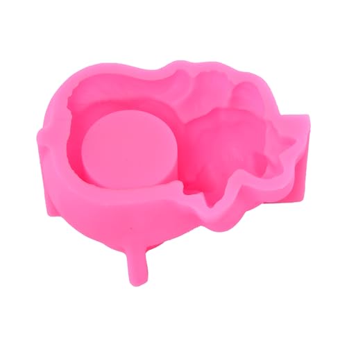Silikonform für Katzenpflanzgefäße - Blumentopfform mit liegender Katze, süße Katzenform, Pflanzgefäße | Kreative 3D-Epoxidharz-Form für Sukkulenten-Kaktus-Pflanzgefäß-Vase-Kerzenständer-Stifthalter-H von Jongyumo