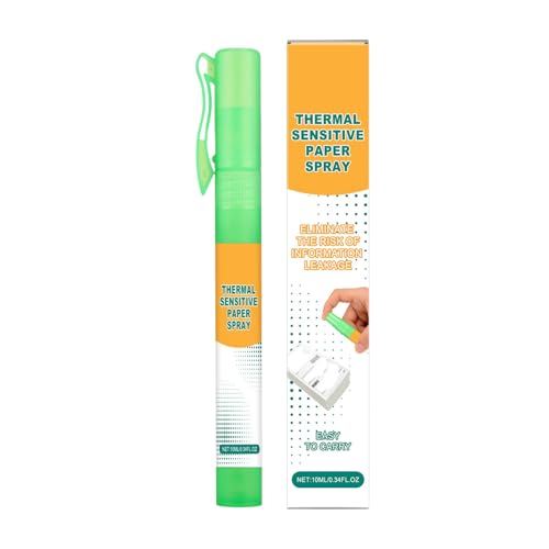 Thermopapier Daten-Schutz Flüssigkeit | 10ml Spray zur Entfernung von Thermopapier in Stiftform | Schnelltrocknende Handschrift Privatsphäre Entfernung Radierer Flüssigkeit von Jongyumo
