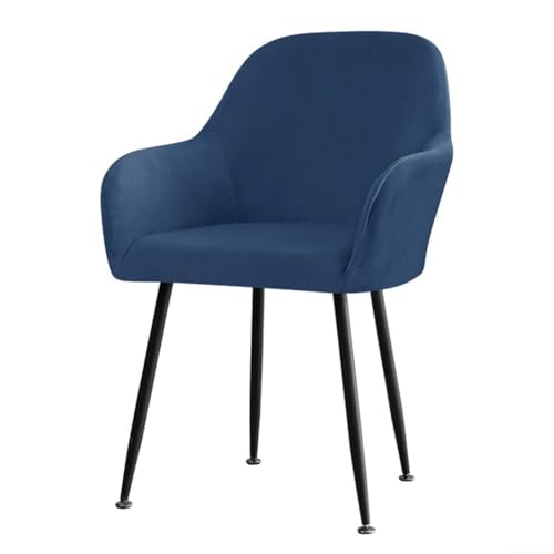 Jonikuper Sesselbezug für Hochsessel aus weichem Samtstoff, perfekt für Essbereiche und Hotelmöbel (Marineblau) von Jonikuper