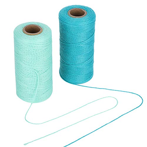 Baumwollfaden, 2 Rollen 8/4 Warp Garn Reines Baumwollhand -Nähgewinde -Nähenfaden Universal Nähfäden für das Nähmaschin von Jonlaki