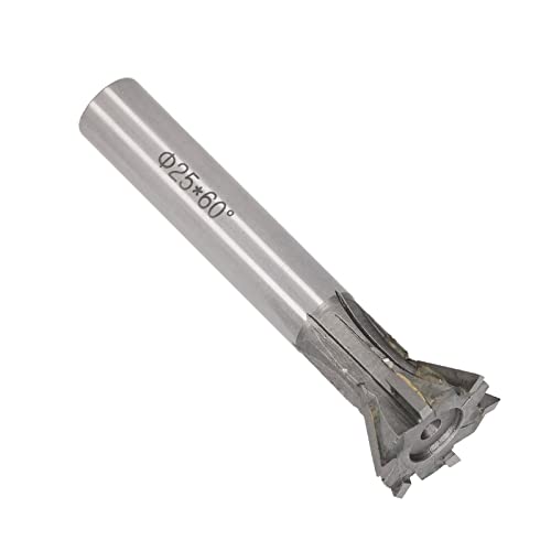 Drehmahlen Cutter Cemented Carbid, 25 Mm Durchmesser, 6 Flöten, Gerader Schaft -Schwalbenschwanz -Design, Schnellspipentfernung für Edelstahl, Kohlenstoffstahl, Gusseisen, Leichtmetallstahl von Jonlaki