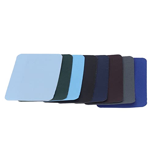 Eisen auf Flecken für Kleidung, 8pcs Rechteckige Stoffflecken für Kleiderschattierungen Schäden Schaden für Verschiedene Farben Eisen auf Flecken für Haushalts -DIY -Kleidung von Jonlaki