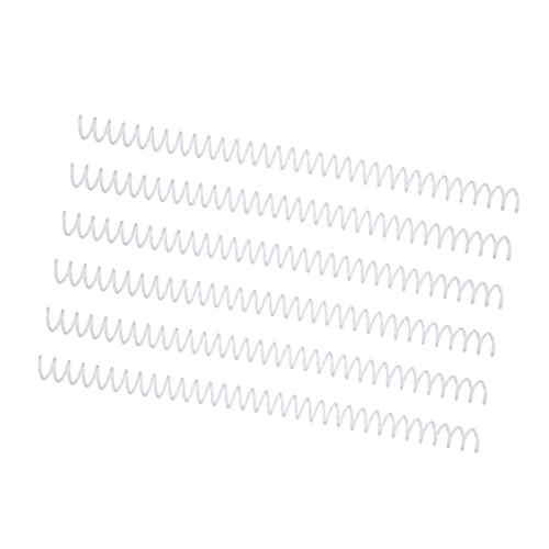 Jonlaki 20pcs Premium -Plastikspiralbindungsspule mit 30 Löchern und 13 Mm Durchmesser, Großer Kapazitätskamm für Reibungslose Seite, Ideal für Büro, Bibliothek, Klassenzimmer (Transparent) von Jonlaki