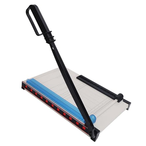Jonlaki Guillotinpapierschneider, Manueller Papierschneider für Büro und Handwerk, Genaues Schneidpapier Trimmer für Fotos Karten Beschriftungen von Jonlaki