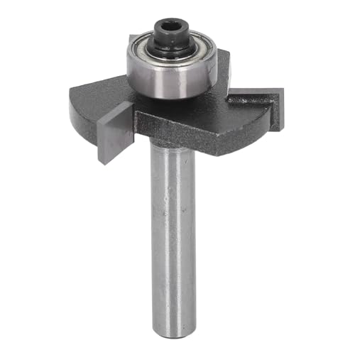 T -Schlitz -Router -Bit, 1/4 Tiefe 3 Flötenspurbit, Holzbearbeitung T -Spur Rillenfräsen -Tool mit Lagerschlitzschneider Zum Rillen, 1/4 Tiefe von Jonlaki