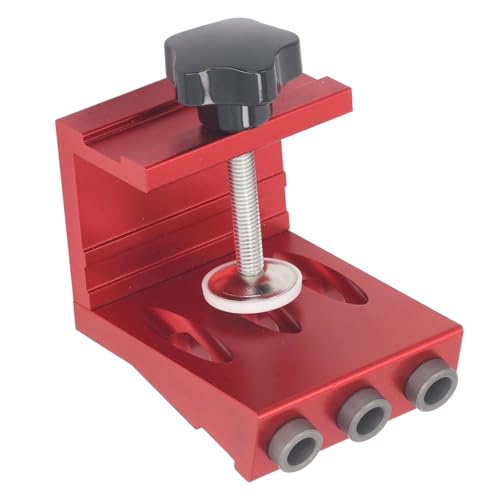 Taschenloch -Jig -Set, Aluminiumlegierung Taschen -Dübel -Loch -Jig -System, Einstellbare Holzbearbeitungsloch -Locator für Holzbearbeitung für Holzbearbeitungsdiy -Projekte von Jonlaki