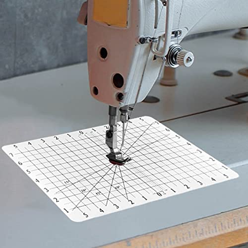 Jonnick Verbesserte Version Quilt-Matte mit klebriger Rückseite – frei bewegliches Quilt-Zubehör, Gittermarkierung erleichtert das Nähen (weiß, 30 x 19 cm) von Jonnick