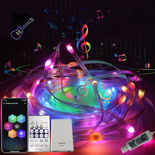 10M RGB LED Lichterkette Innen & Außen, USB-Betrieb, App & Fernbedienung, Musiksync, Timer, IP65 Wasserdicht – für Weihnachten, Party, Hochzeit, Deko 10M RGB LED Lichterkette Innen & Außen, USB-Betrieb, App & Fernbedienung, Musiksync, Timer, IP65 Wasserdicht – für Weihnachten, Party, Hochzeit, Deko von Jonurphy
