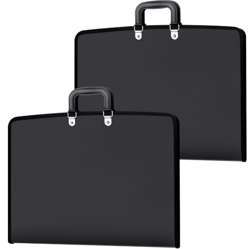 Jooehyer 11 X 17-Ordner-2-Pack für Kunstwerkeaufbewahrung mit Griffen, Reißverschluss, Oxford-Stoff mit Gefrosteten Jooehyer 11 X 17-Ordner-2-Pack für Kunstwerkeaufbewahrung mit Griffen, Reißverschluss, Oxford-Stoff mit Gefrosteten von Jooehyer