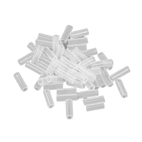 Jooehyer 50 Stück Perlenketten-Schutzhüllen zum Selbermachen, Transparent, 1,5 cm/0,59, Schutzhülle für Schlüsselringe, Um das Herunterfallen der Perlenkette zu Verhindern von Jooehyer
