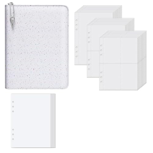 Jooehyer Aufkleberbuch A5 Holographic Hardcover Sticker Organizer Binder Wiederverwendbares Sammeln Album Speichbuch mit 30 Seiten von Jooehyer