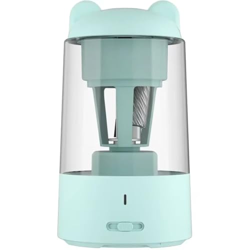 Jooehyer Automatischer Elektrischer Bleistiftspitzer f¨¹r Kinder - Cartoon-Design, Elektrischer Wiederaufladbarer Bleistiftspitzer Blau von Jooehyer