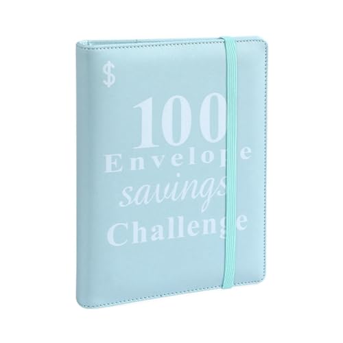 Jooehyer Geldspar-Herausforderungsordner mit 100 UmschläGen, Wiederverwendbares A5-Geldbudgetordner-Herausforderungsbuch Blau Jooehyer Geldspar-Herausforderungsordner mit 100 UmschläGen, Wiederverwendbares A5-Geldbudgetordner-Herausforderungsbuch Blau von Jooehyer