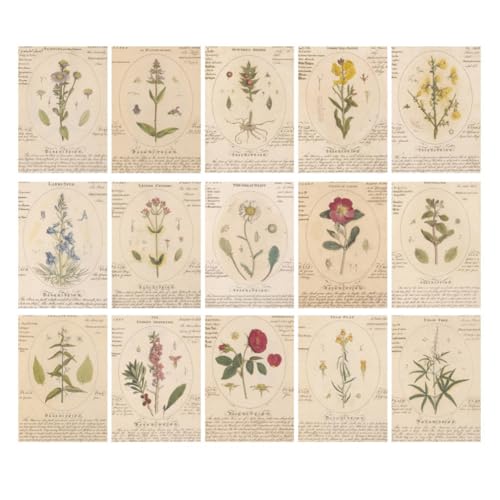 Jooehyer Retro-Handbuch-Materialbuch, DIY-Basismaterialpaket, Retro-Inspirationsserie, Retro-Handbuch, Dekoratives Trägerpapier, F von Jooehyer