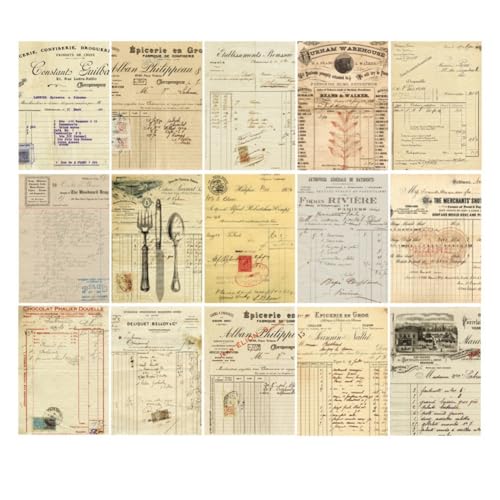 Jooehyer Retro-Handbuch-Materialbuch DIY-Basismaterialpaket Retro-Inspirationsserie Retro-Handbuch Dekoratives Trägerpapier, C von Jooehyer